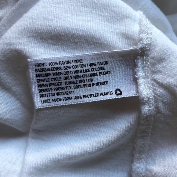 Merona tunic-style white shirt - Picture 7 of 8